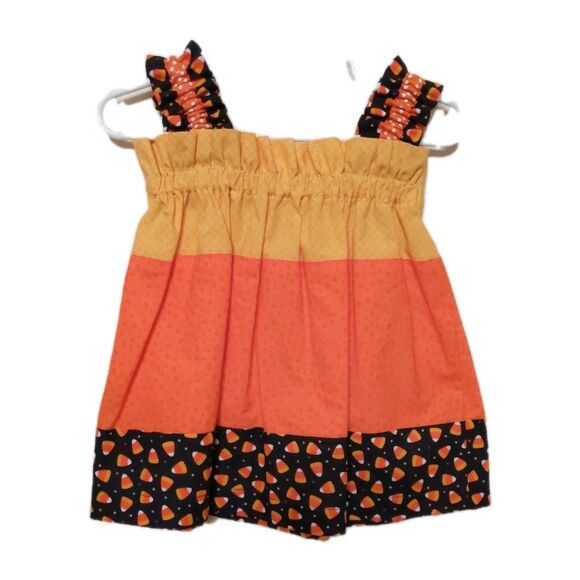 Thanksgiving Fall Baby Dress Handmade 3-6 Month - Picture 5 of 6